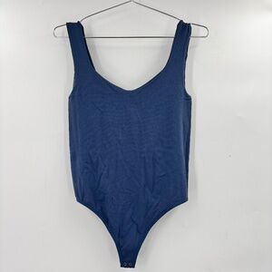 Free People Seamless Bodysuit Blue Size Large